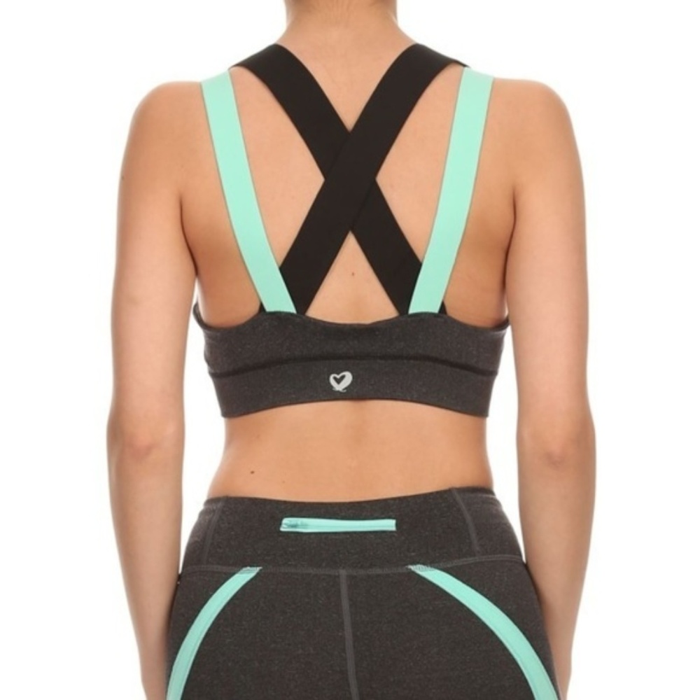 GRAY / GREEN / BLACK Double Strap Sports Bar